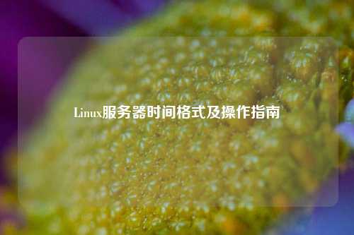 Linux服务器时间格式及操作指南