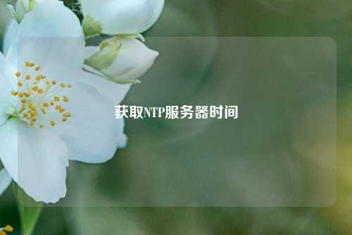 获取NTP服务器时间