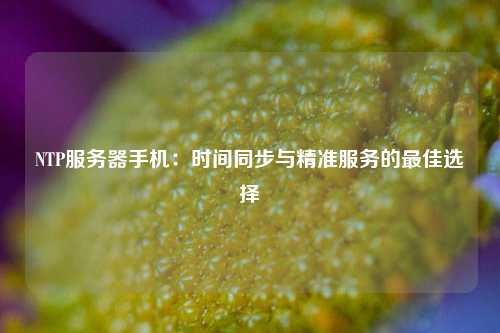 NTP服务器手机：时间同步与精准服务的最佳选择